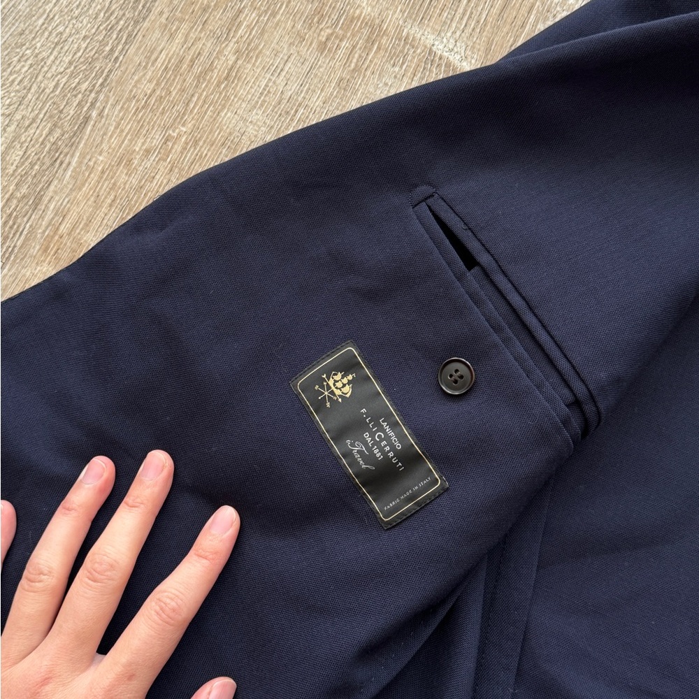 Suit Supply Navy Wool Two-Button Blazer - Picture 3 of 12